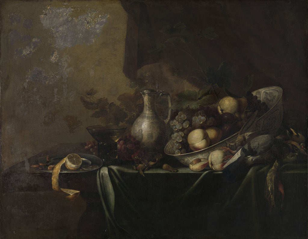 Detail of Still Life with Fruit by Michiel Simons II
