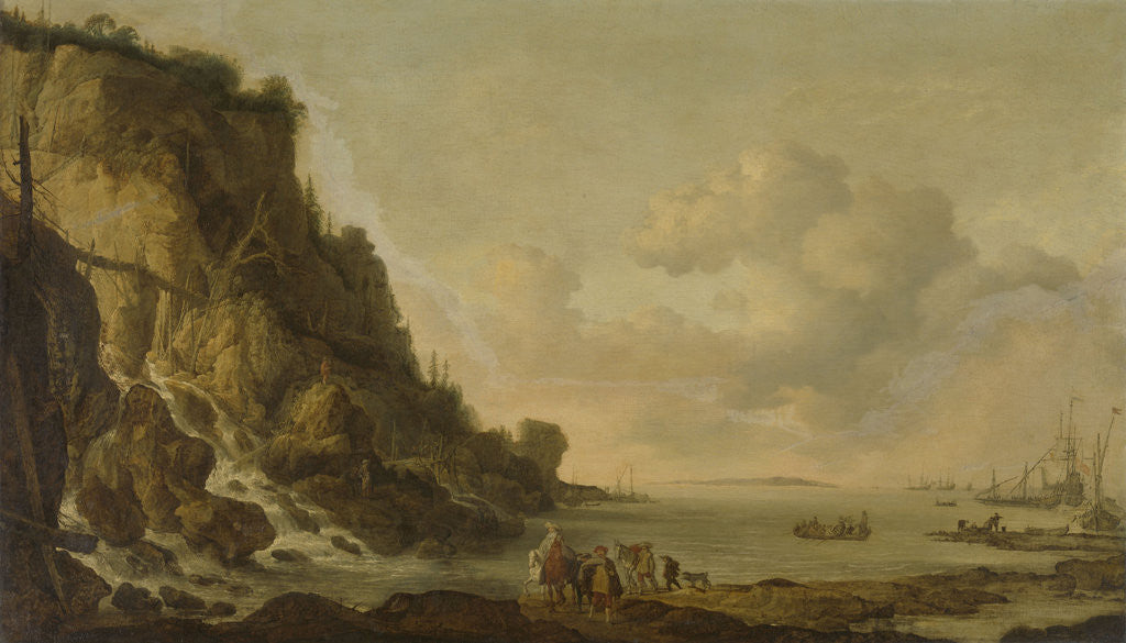 Detail of Rocky Coast by Simon de Vlieger