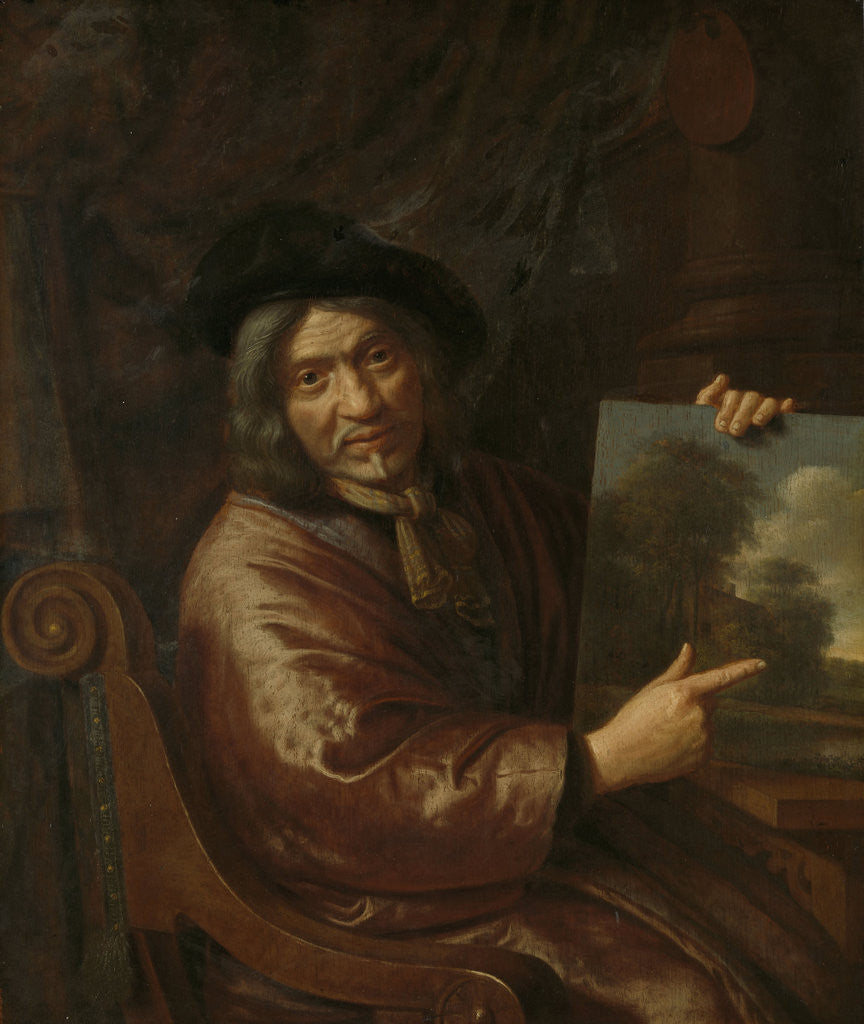 Detail of Self-Portrait by Pieter Jansz. van Asch