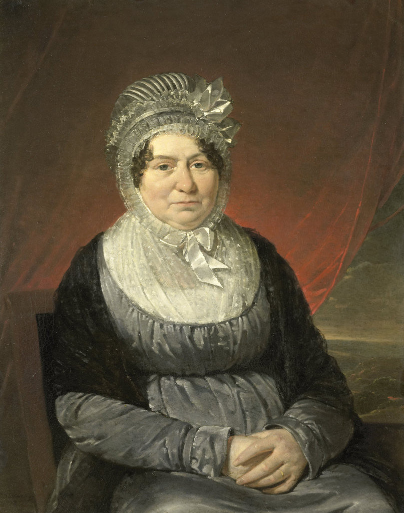 Detail of Portrait of Mrs. Brak-Haskenhoff by Cornelis Kruseman