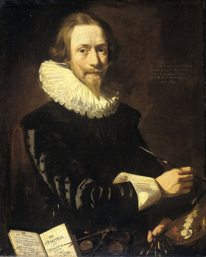 Detail of Self-Portrait by Abraham de Vries