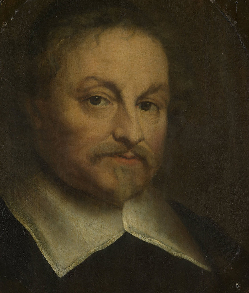 Detail of Portrait of the Poet Joost van den Vondel by Govert Flinck