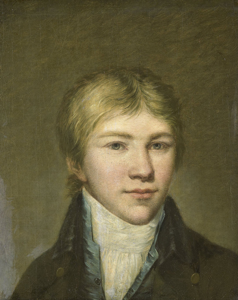 Detail of Portrait of Hendrik Arend van den Brink at the Age of Seventeen by Benjamin Wolff