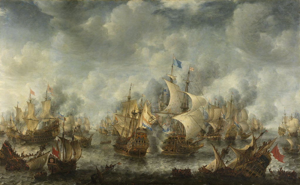 Detail of The Battle of Terheide by Jan Abrahamsz. Beerstraten