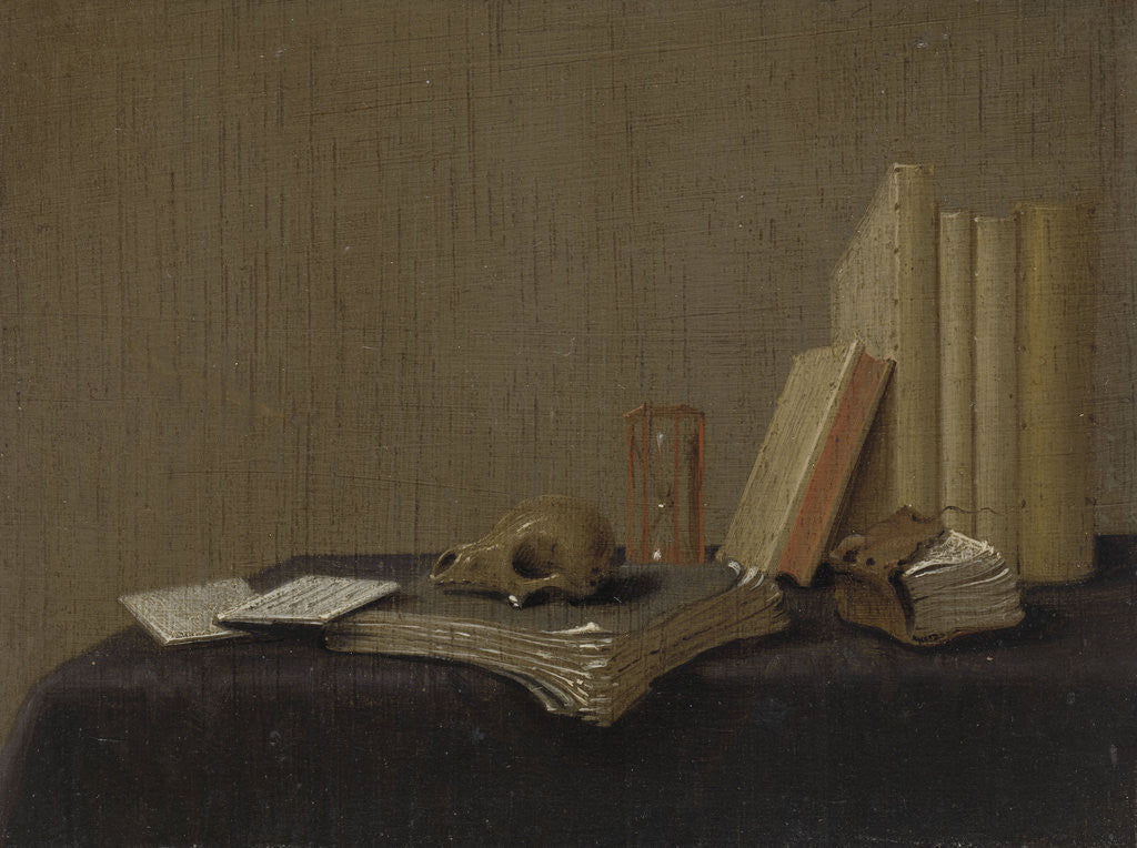 Detail of Vanitas Still Life by Gerrit van Vucht