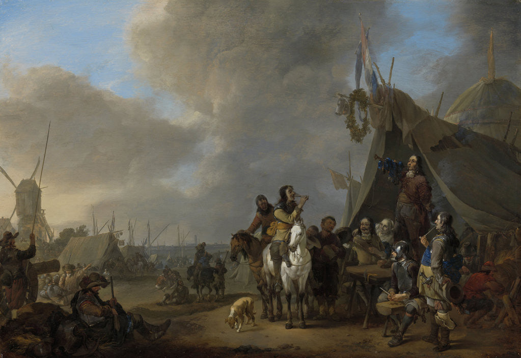 Detail of In Camp by Johannes Lingelbach