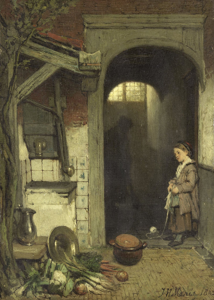 Detail of Small Courtyard by Jacob Maris