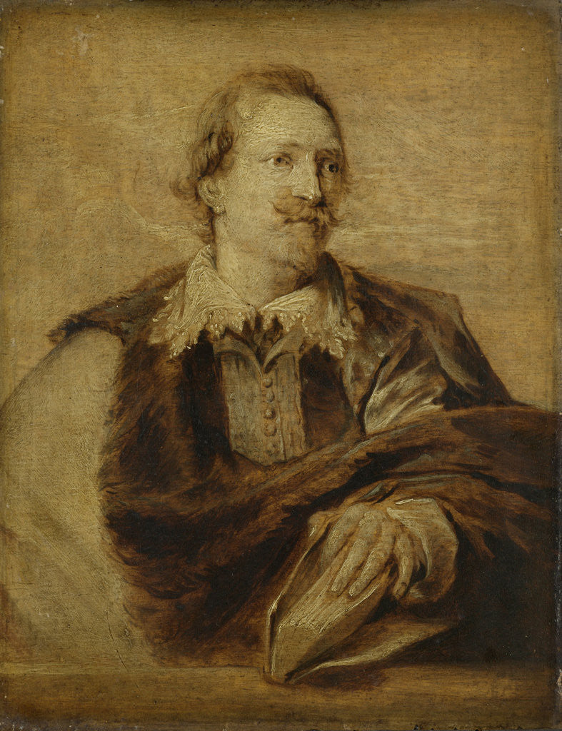 Detail of Jean-Gaspard Gevaerts, Jurist, Historian, Philosopher, Poet by Workshop of Anthony van Dyck