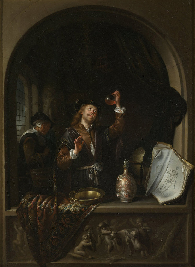 Detail of The Doctor by Jan Adriaensz. van Staveren