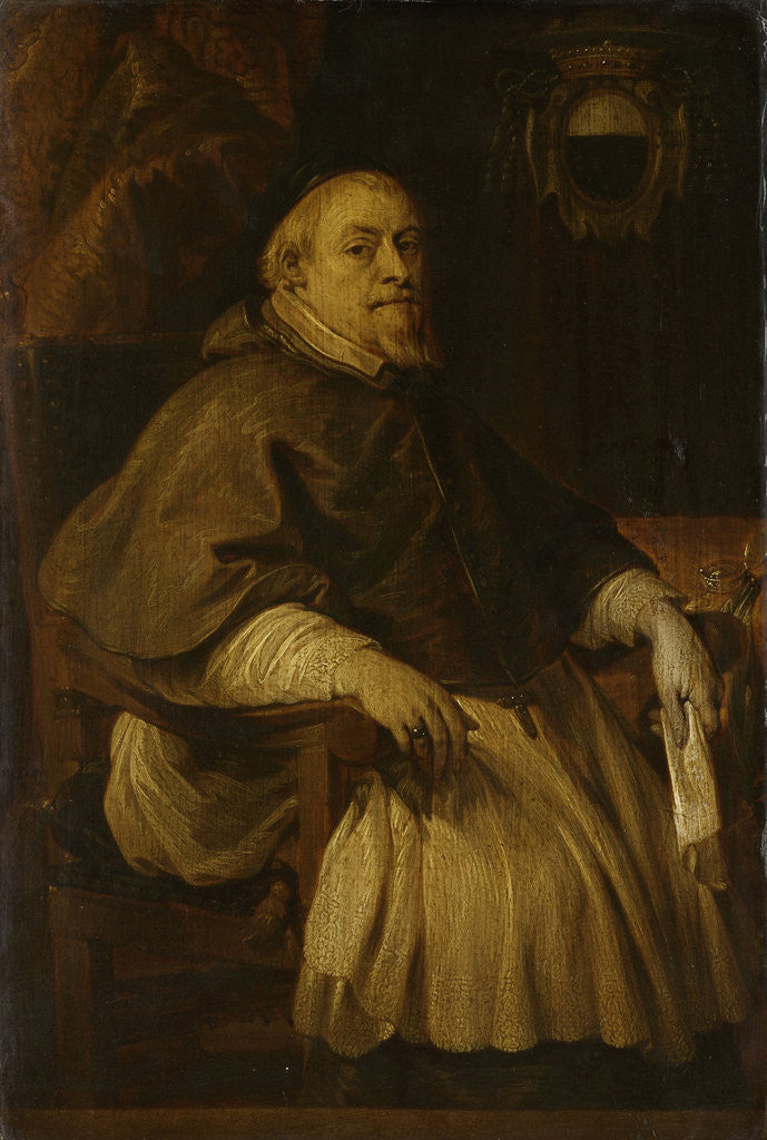 Detail of Portrait of François Vilain de Gand, Baron of Rassenghem, Bishop of Doornik by Lucas Franchoys II