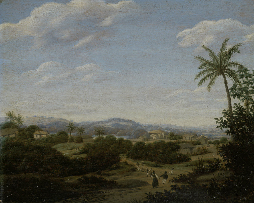 Detail of Brazilian Landscape Brazil by Frans Jansz Post