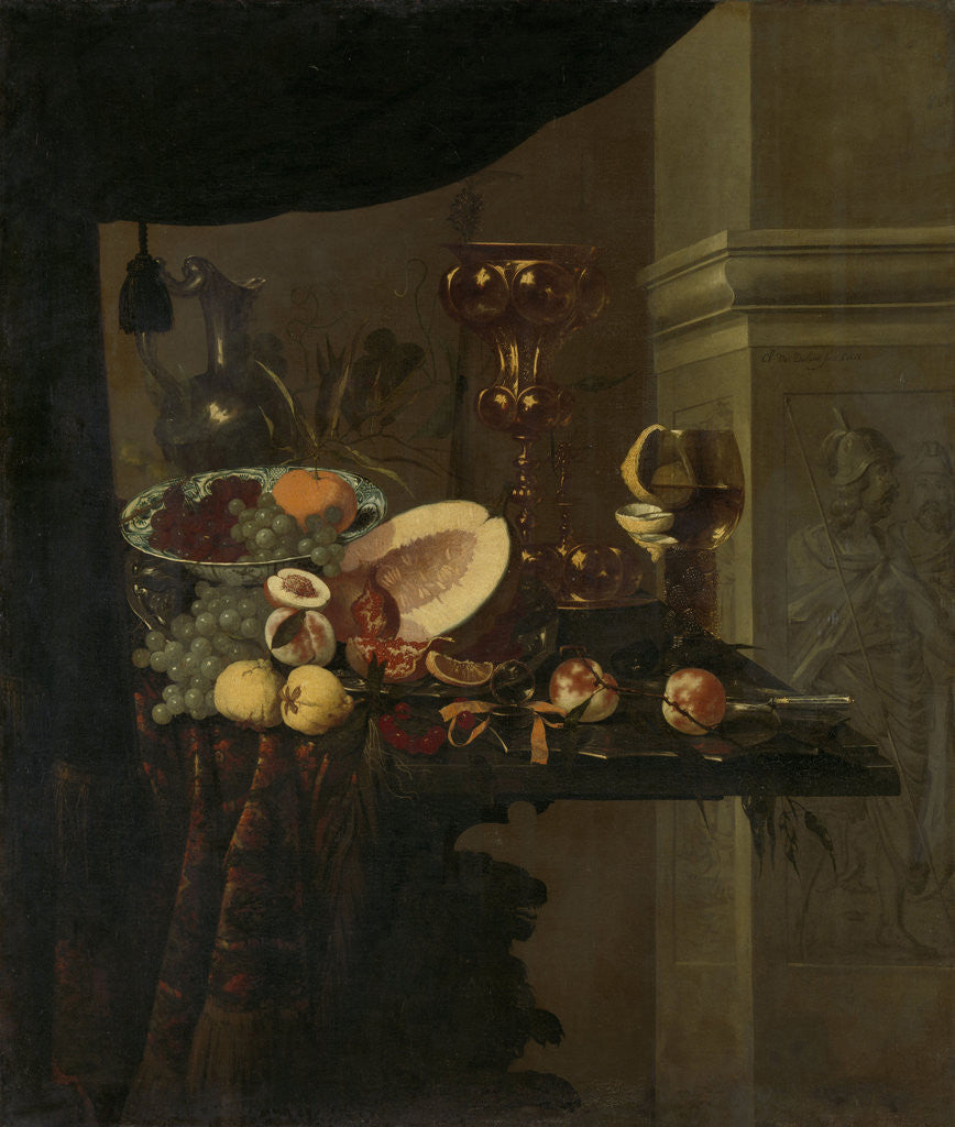 Detail of Still Life by Christiaen van Dielaert