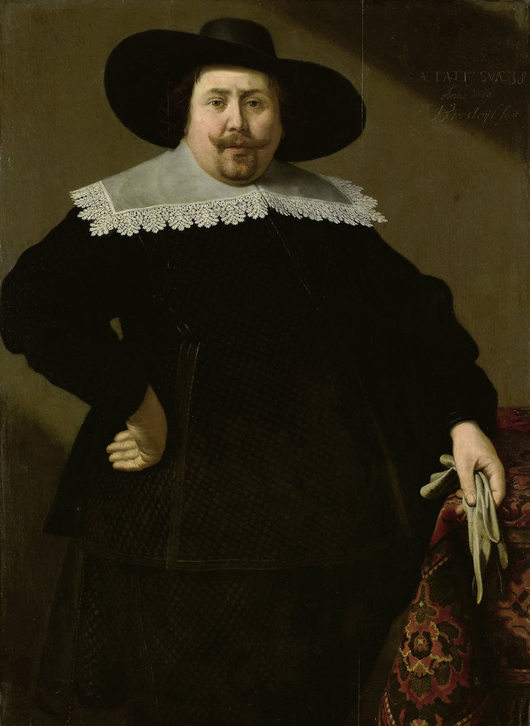 Detail of Portrait of the Amsterdam Brewer Philips Denijs by Huygh Pietersz Voskuyl
