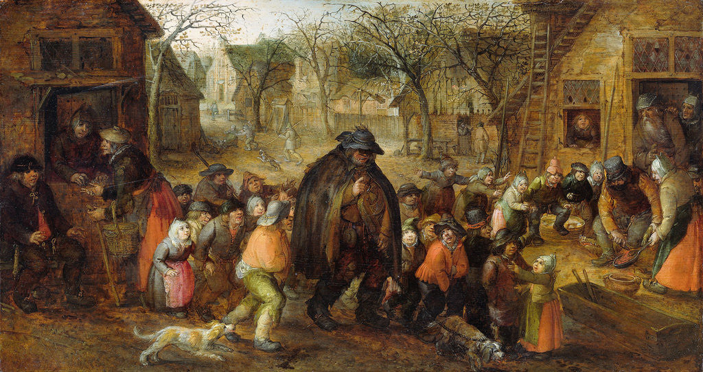 Detail of Blind Hurdy-Gurdy Player by David Vinckboons