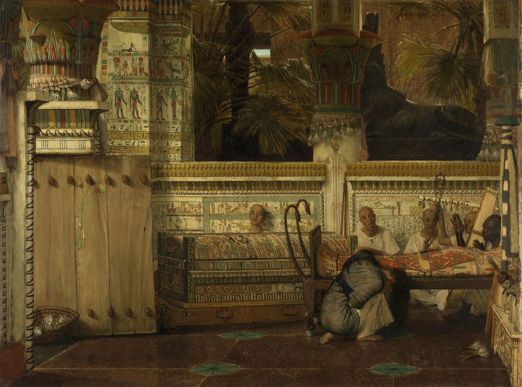 Detail of The Egyptian Widow by Lawrence Alma Tadema