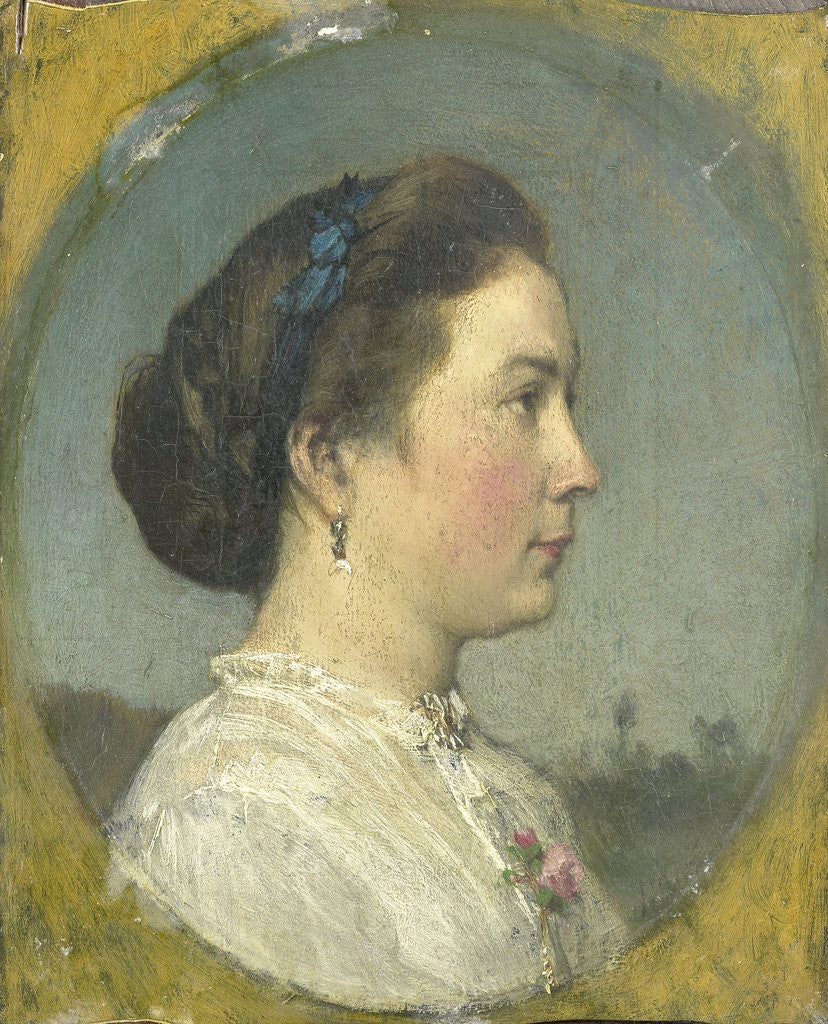 Detail of Portrait of Catharina Hendrika Horn, the Artist's Wife by Jacob Maris