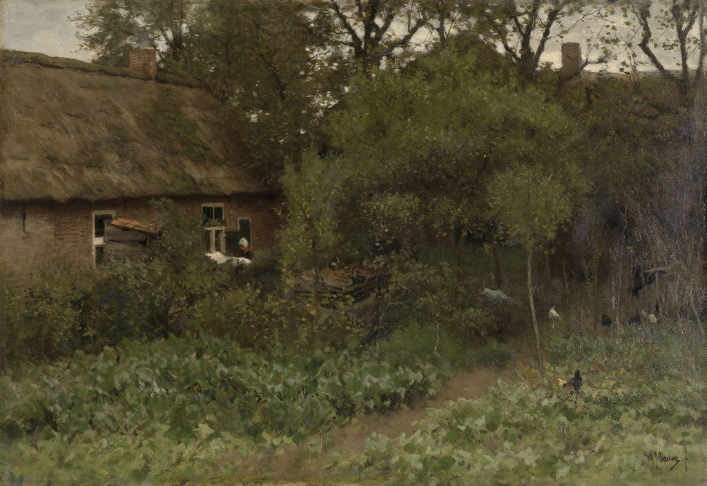 Detail of The Vegetable Garden by Anton Mauve