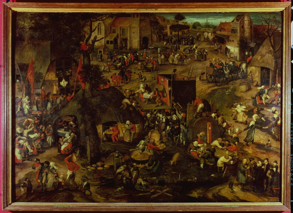 Detail of A Performance of the Farce Playerwater at a Flemish Festival (Village Kermesse) Belgium by Pieter Balten