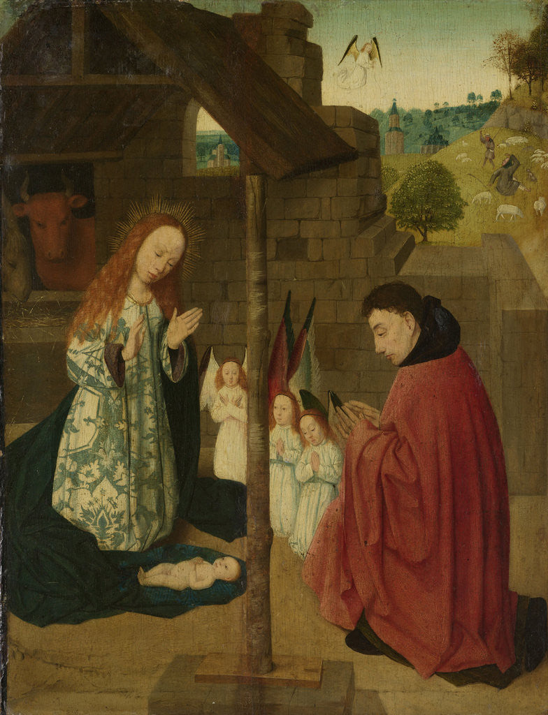 Detail of Birth of Christ by Master of the Brunswick Diptych