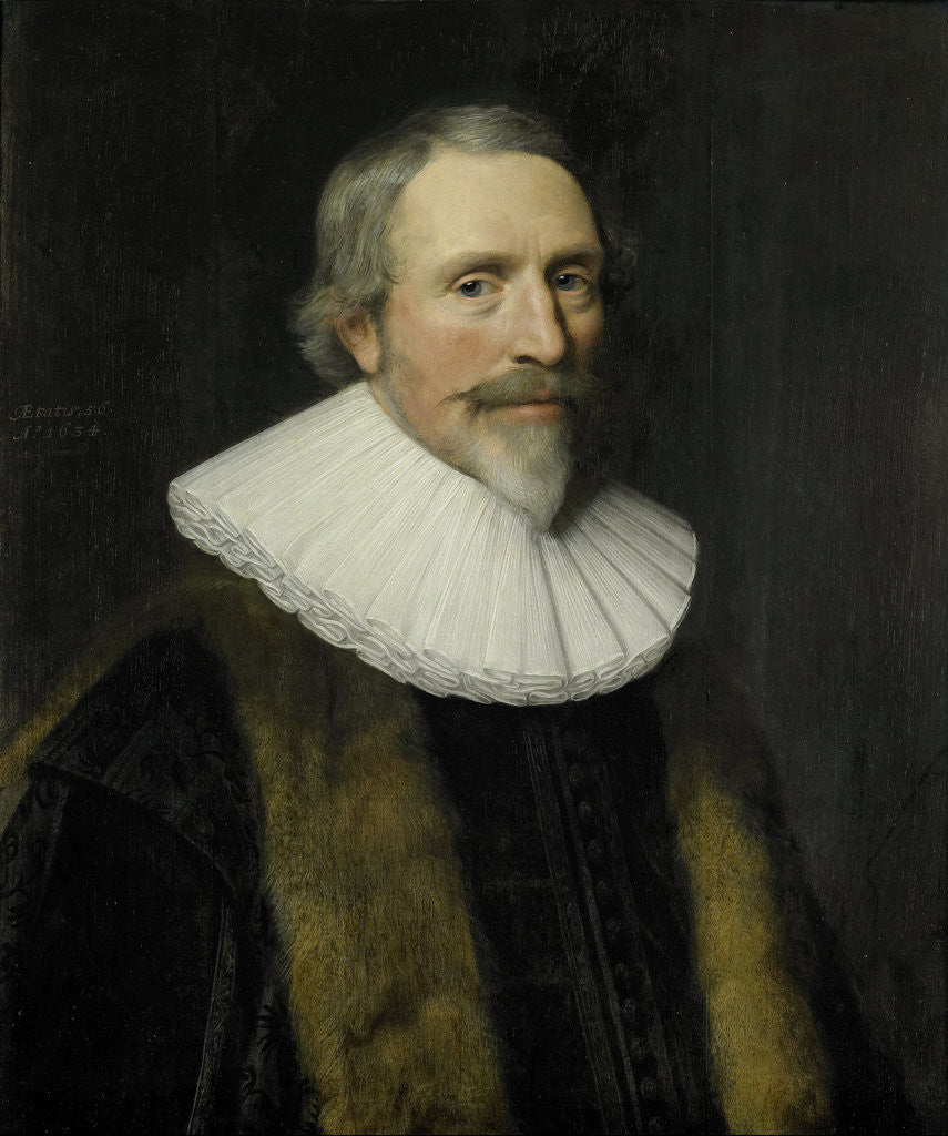 Detail of Portrait of Jacob Cats, Pensionary of Dordrecht and Poet by Michiel Jansz van Mierevelt