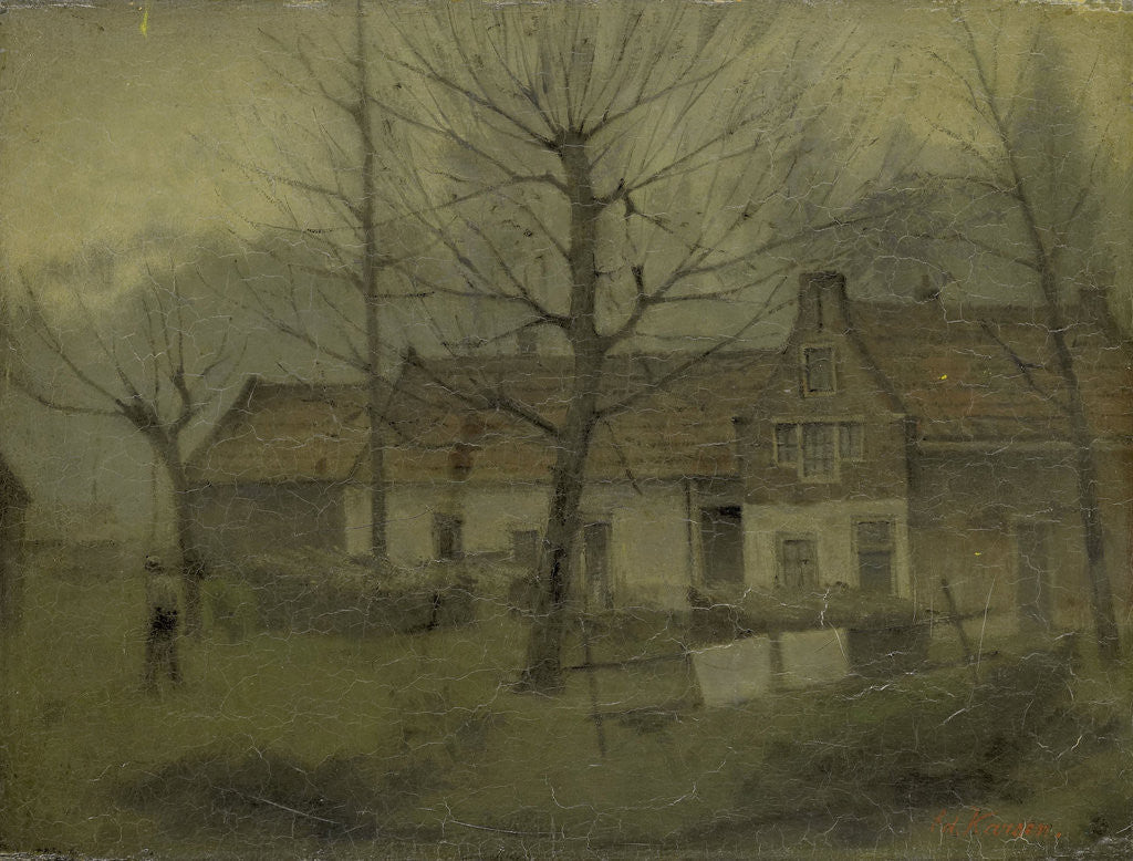 Detail of Village houses by Eduard Karsen
