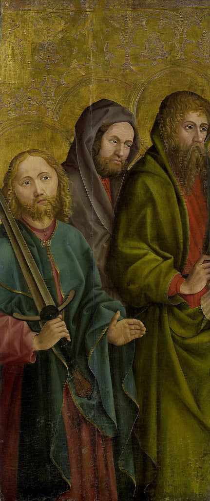 Detail of Three Apostles by Anonymous