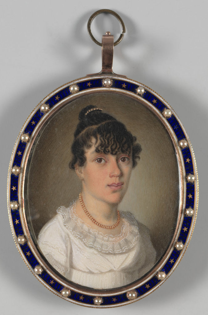 Detail of Portrait of a Surinamese Girl by Anonymous