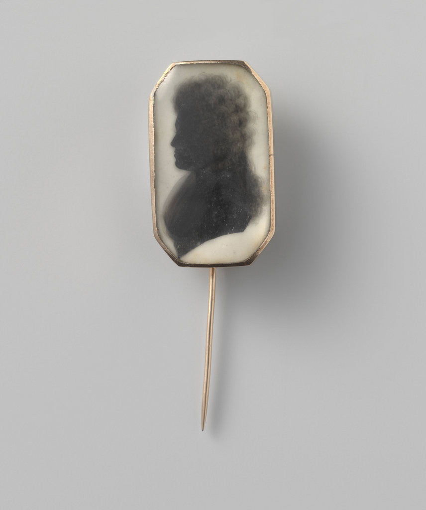 Detail of Broche met silhouet, Portrait of a woman by Anonymous