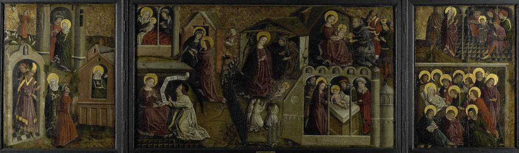 Detail of Triptych with Scenes from the Life of the Virgin by Anonymous