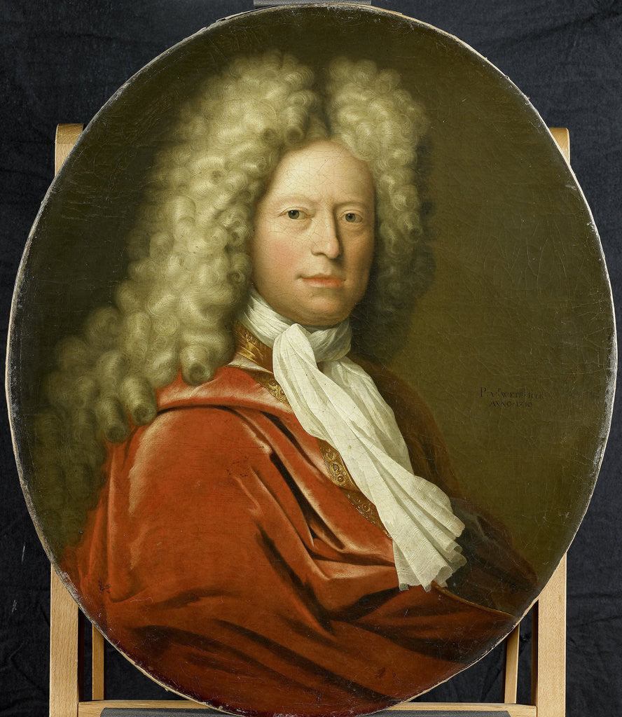 Detail of Portrait of Mr. Brust by Pieter van der Werff