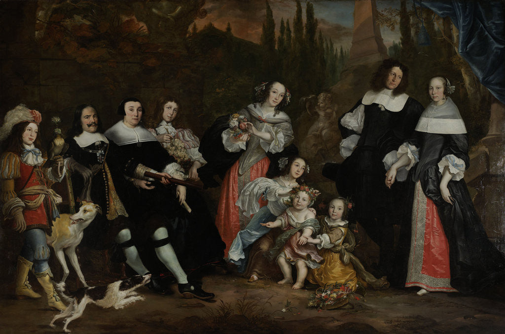 Detail of Group Portrait of Michiel de Ruyter and his Family by Juriaen Jacobsz.