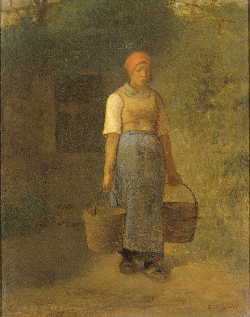 Detail of Girl carrying Water by Jean François Millet