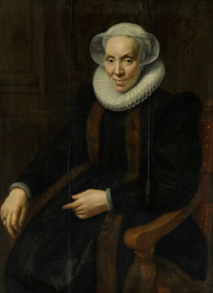 Detail of Portrait of Maria van Utrecht by Paulus Moreelse
