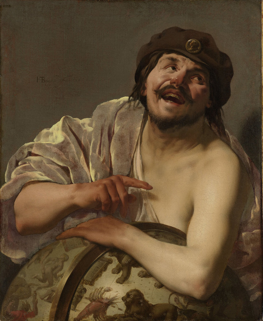 Detail of Democritus by Hendrick ter Brugghen