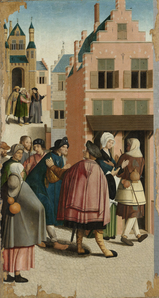 Detail of The Seven Works of Mercy by Master of Alkmaar