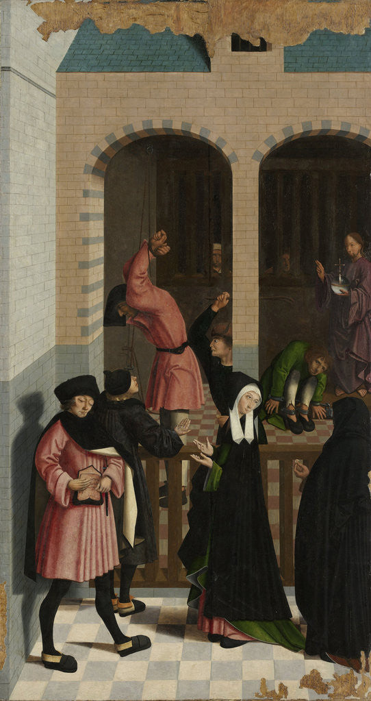 Detail of The Seven Works of Mercy by Master of Alkmaar