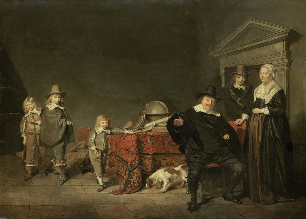 Detail of Family Group Portrait by Pieter Codde