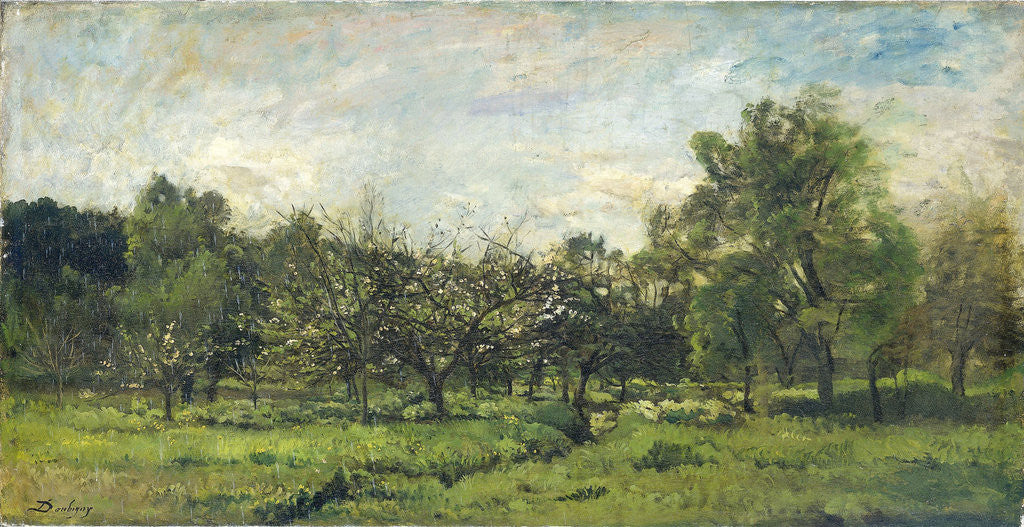 Detail of Orchard by Charles François Daubigny