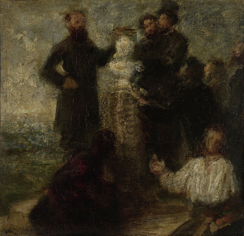 Detail of Esquisse pour l'Hommage à Delacroix by Henri Fantin-Latour