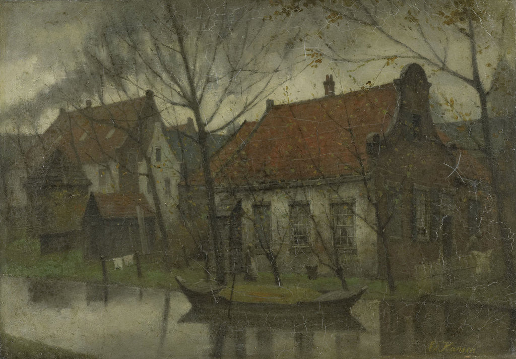 Detail of Village by Eduard Karsen