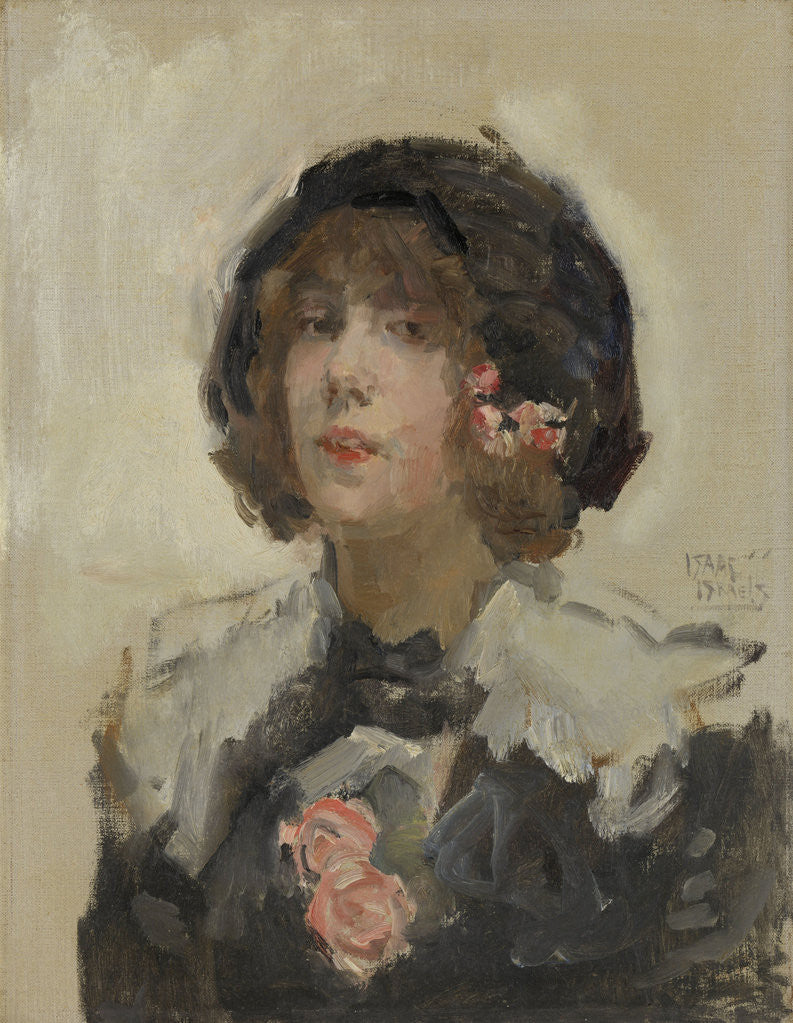 Detail of Portrait of a woman by Isaac Israels
