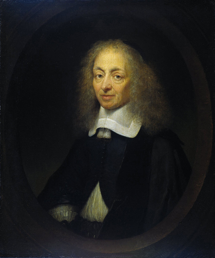Detail of Portrait of Constantijn Huygens by Caspar Netscher