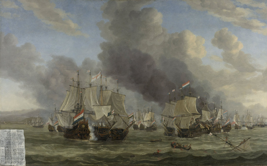 Detail of The Battle of Livorno by Reinier Nooms