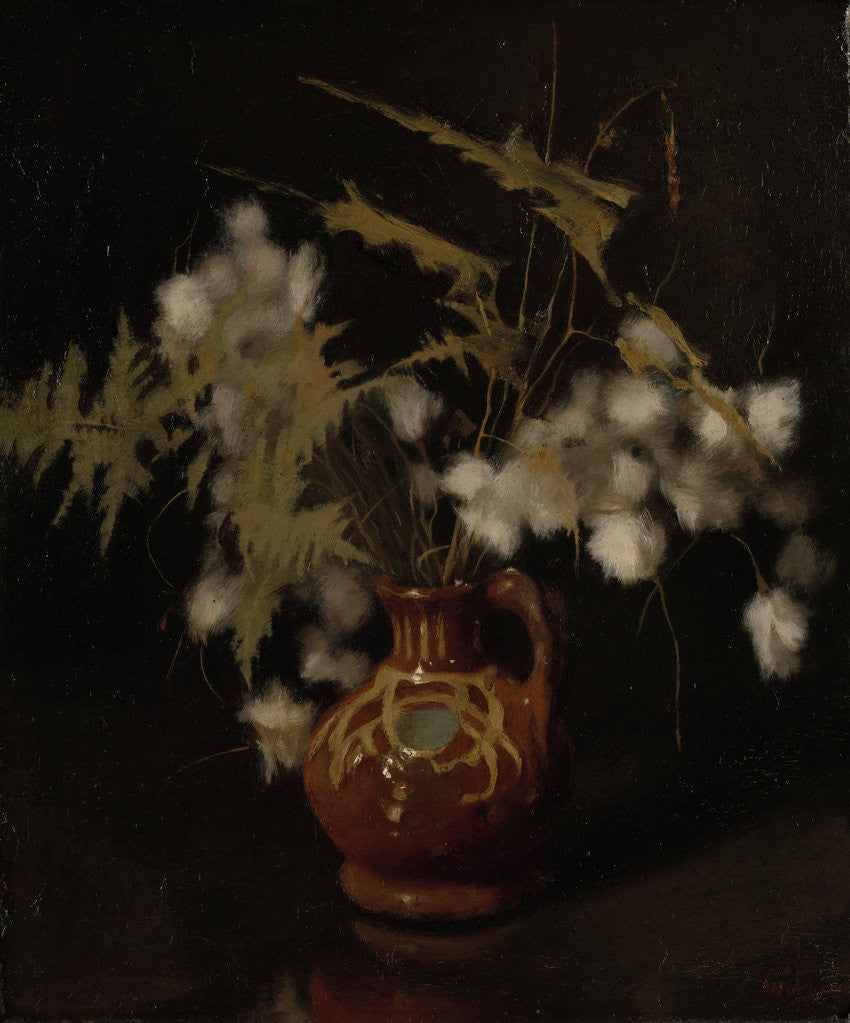Detail of Jug with fluff flowers by Willem Witsen