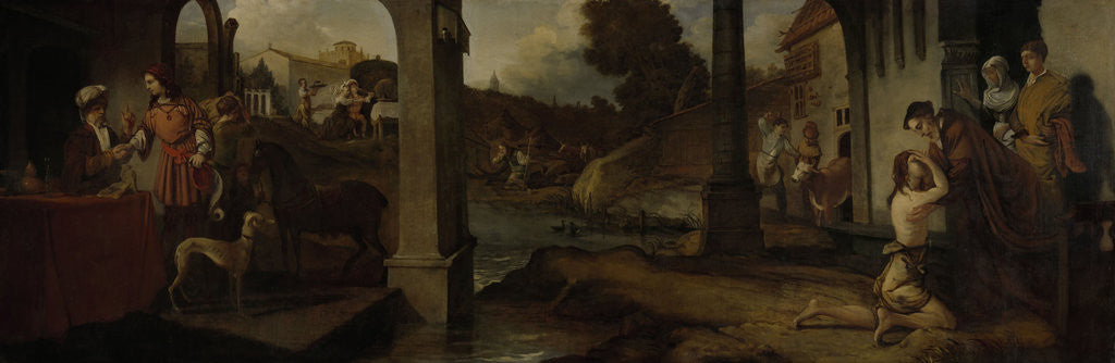 Detail of Prodigal Son by Barent Fabritius