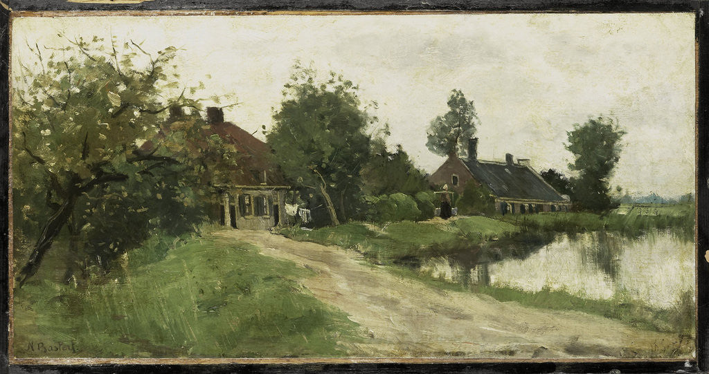 Detail of Near Breukelen, The Netherlands by Nicolaas Bastert