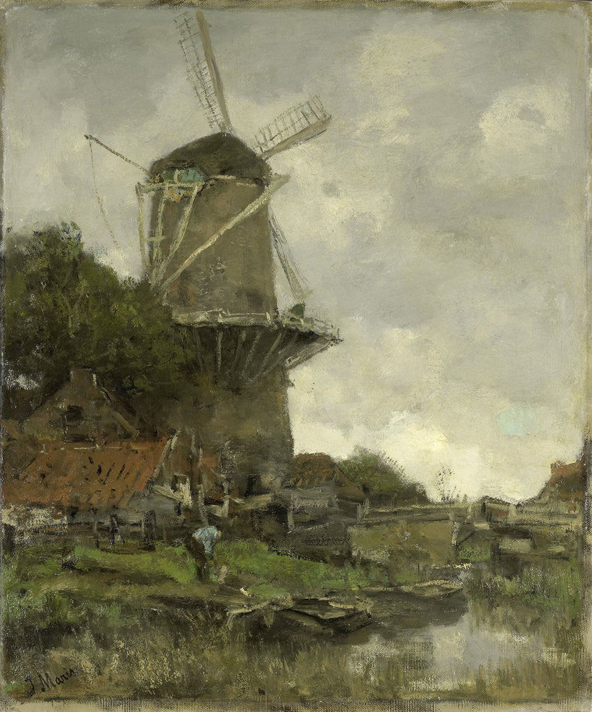 Detail of The mill by Jacob Maris