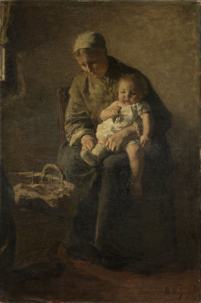 Detail of Mother and child by Albert Neuhuys