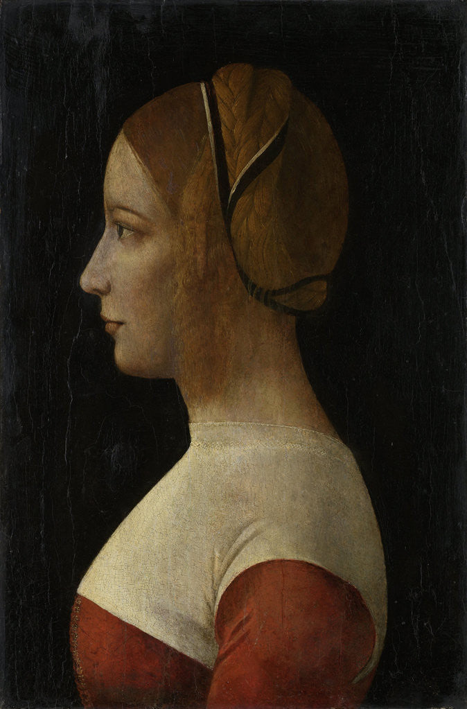 Detail of Portrait of a young Woman by Anonymous