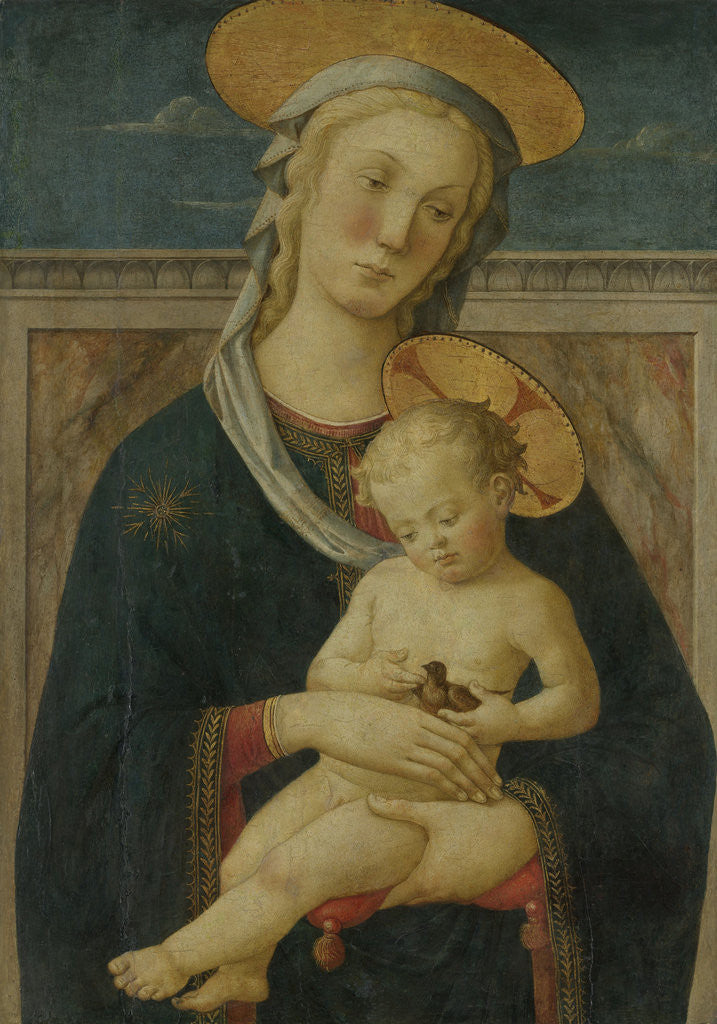 Detail of Virgin and Child by Meester van San Miniato
